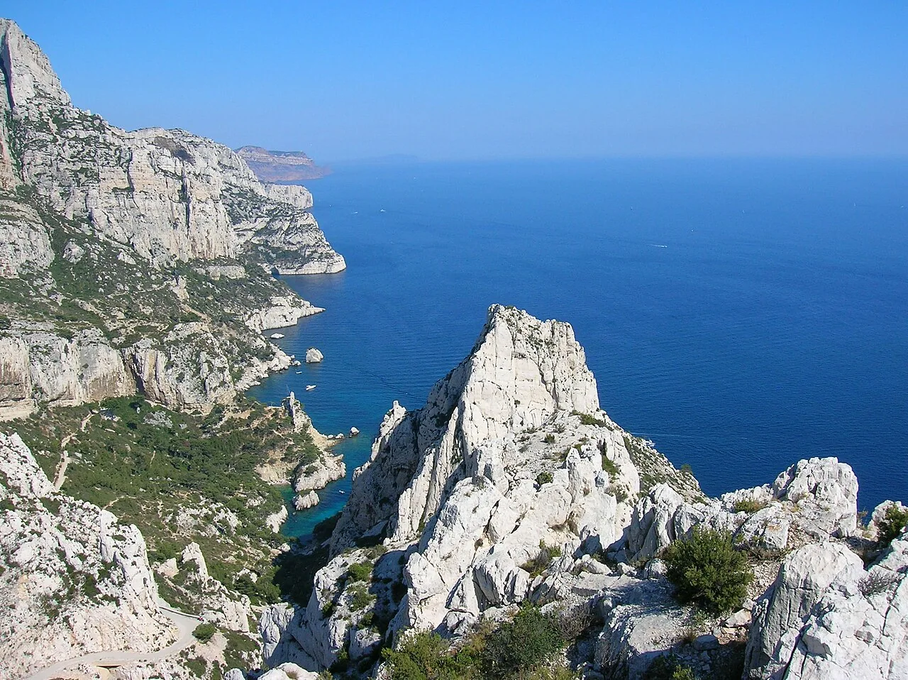 Paysage des calanques de Marseille dans les Bouches-du-Rhône