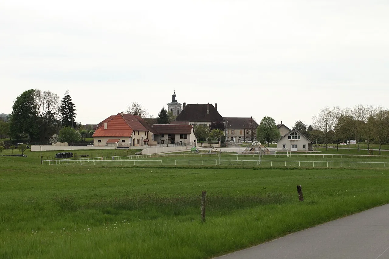Vue du village de Liesle